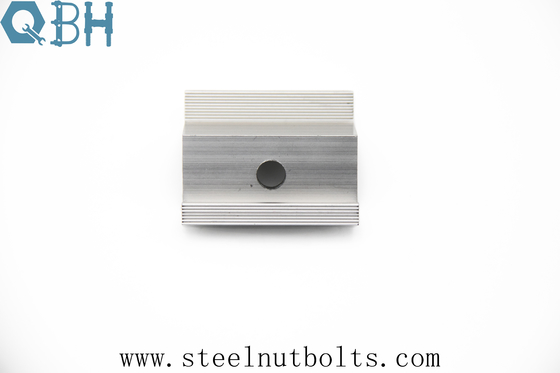 Oxidation Resistant Aluminum 6005-T5 SUS304 Solar Panel End Clamp