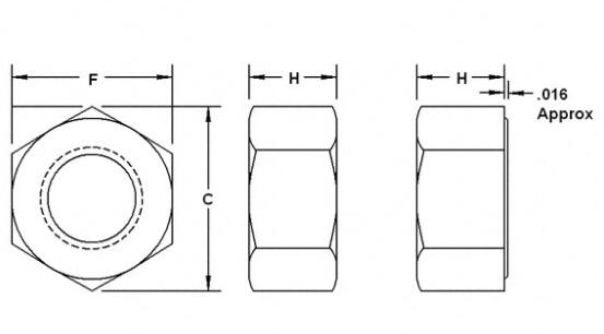 ASTM A194-2HM A194-2H A194-4 A194-7 A194-7M Heavy Hex Nuts mit Schwarzem des Kohlenstoff-und legiertenstahl-PTFE/Zinc/H.D.G 1/2~4 0