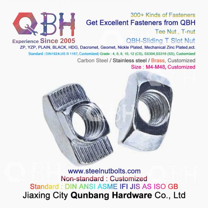 QBH 4040 der industriellen Aluminiumder rahmenkonstruktions-T Hammer-Reihe Art-T-Schlitz-Nuss, die T-Nüsse schiebt 1