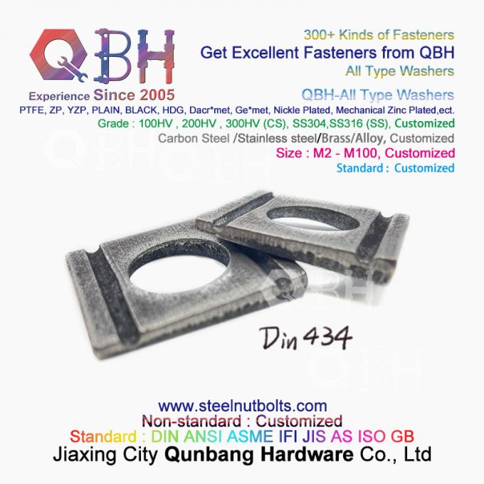 Frühlings-Verjüngung QBH DIN125 DIN127 F436 F436M F959 F959M DIN434 DIN436 NFE25-511 zackte flaches rundes Quadrat-Gesamt-artige Dichtungen 6