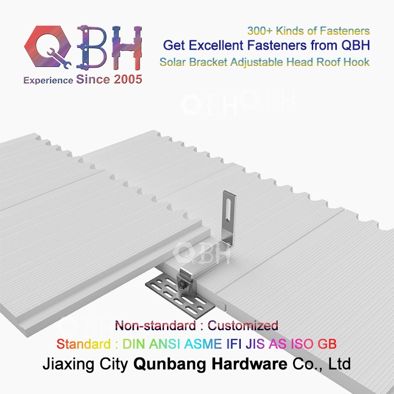 Qbh fertigte das kommerzielle industrielle Solarenergie-Energie-System-Gegenstand-Deckungs-Zivildach besonders an, das Schienenplatten-Gestell-Stand für photo-voltaisches PV-Gremium kippend sich neigt