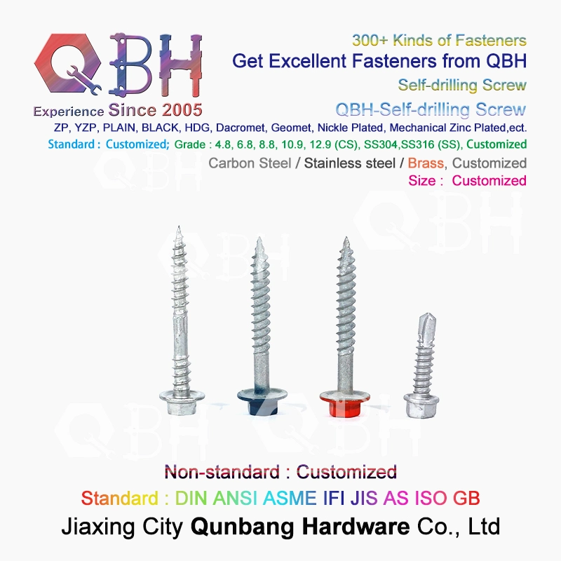 Qbh fertigte Binder-Oblaten-Kopf SDS-Schraube besonders an