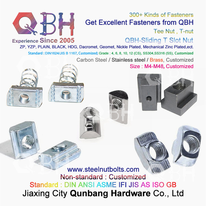 QBH 4040 der industriellen Aluminiumder rahmenkonstruktions-T Hammer-Reihe Art-T-Schlitz-Nuss, die T-Nüsse schiebt 3