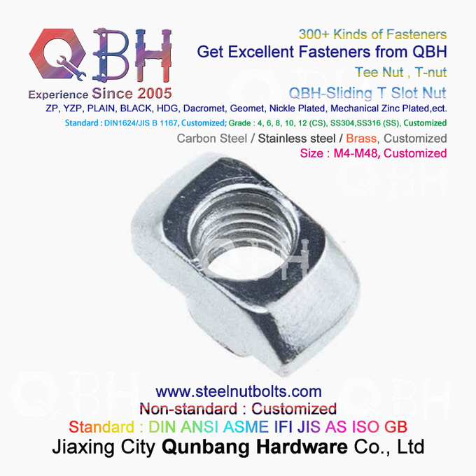 QBH 4040 der industriellen Aluminiumder rahmenkonstruktions-T Hammer-Reihe Art-T-Schlitz-Nuss, die T-Nüsse schiebt 0